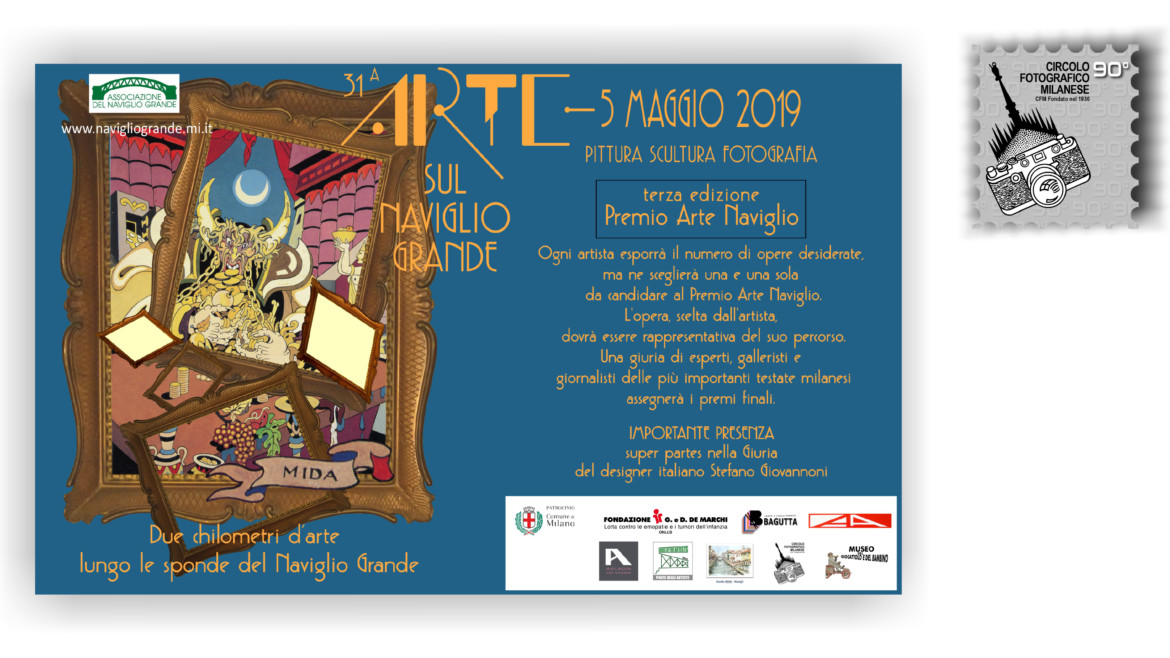 5 MAGGIO 2019 – ORE 9:00 * 20:00 – ARTE SUL NAVIGLIO GRANDE