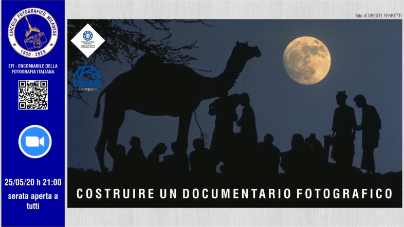 29/05/2020 – ORE 21:00 – COSTRUIRE UN DOCUMENTARIO FOTOGRAFICO