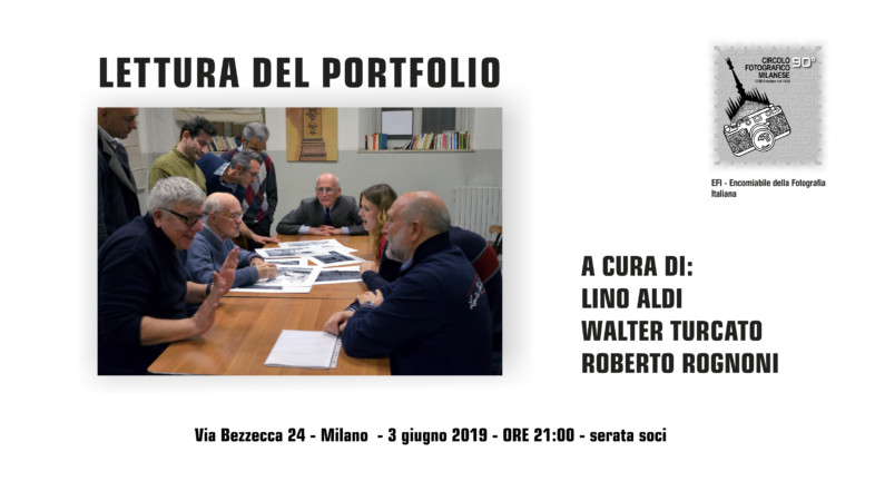 3 GIUGNO 2019 – ORE 21:00 – LETTURA DEL PORTFOLIO