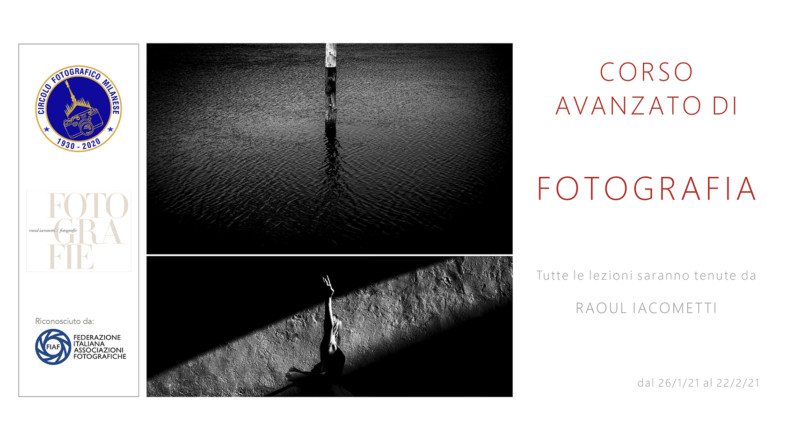 CORSO AVANZATO DI FOTOGRAFIA