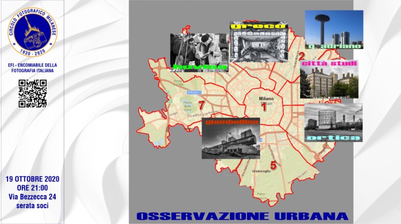 19 OTTOBRE 2020 – ORE 21:00 – OSSERVAZIONE URBANA, PREPARAZIONE ALL’USCITA
