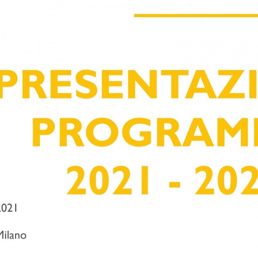 20 SETTEMBRE 2021 – ORE 21:00 – PRESENTAZIONE PROGRAMMA 2021 – 2022